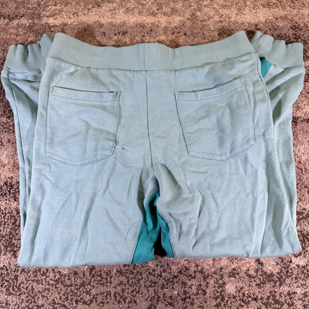 True Religion Men's L Green Blue Mint Color Block Jogger Pants